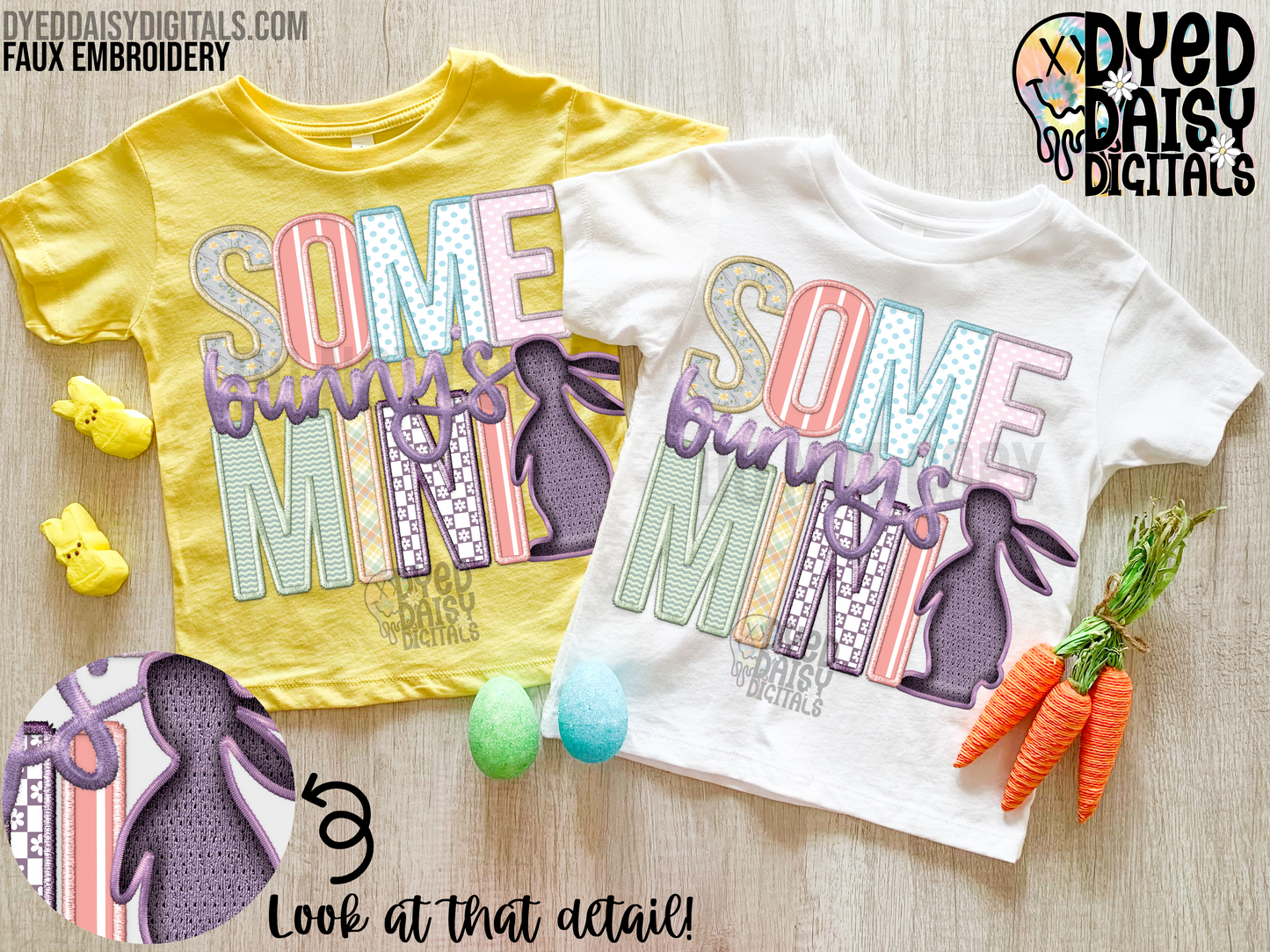 Some Bunny's Mini Faux Embroidery - Digital Download