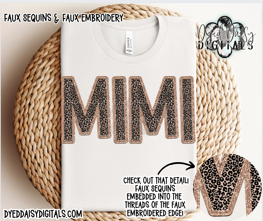 WidVibes Faux Embroidery & Faux Sequins MIMI - Digital Download