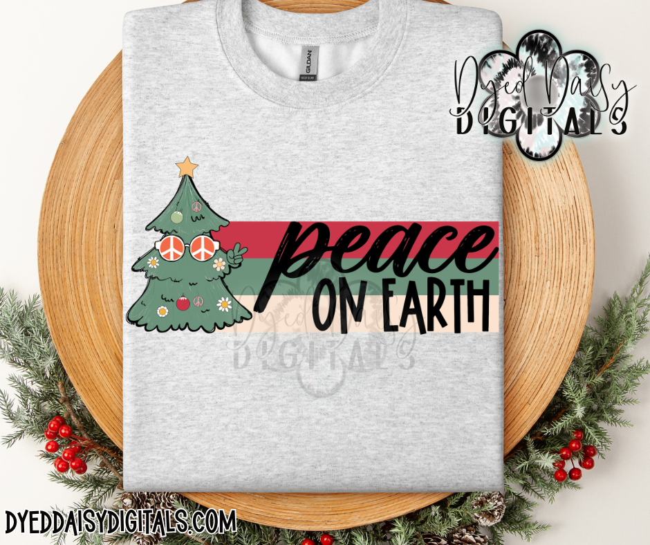 Peace on Earth - Retro Christmas -  Digital Download