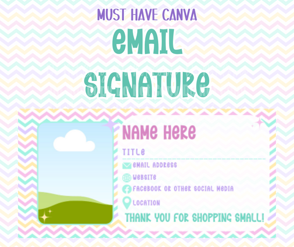 Spring/Easter Email Signature Canva Template - MUST HAVE CANVA – Rice ...