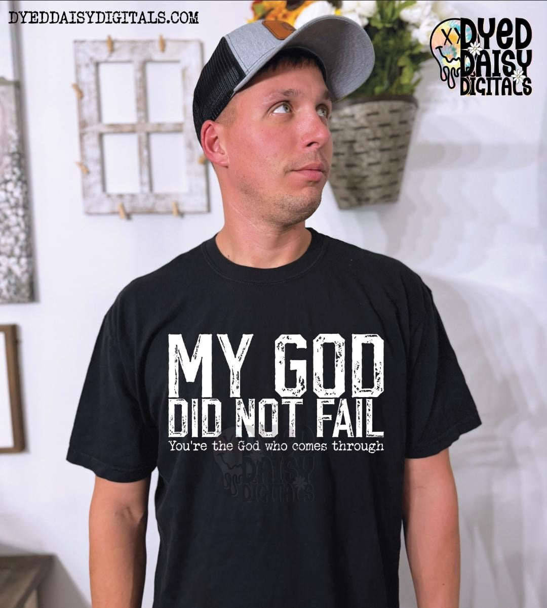 My God Did Not Fail Digital Download