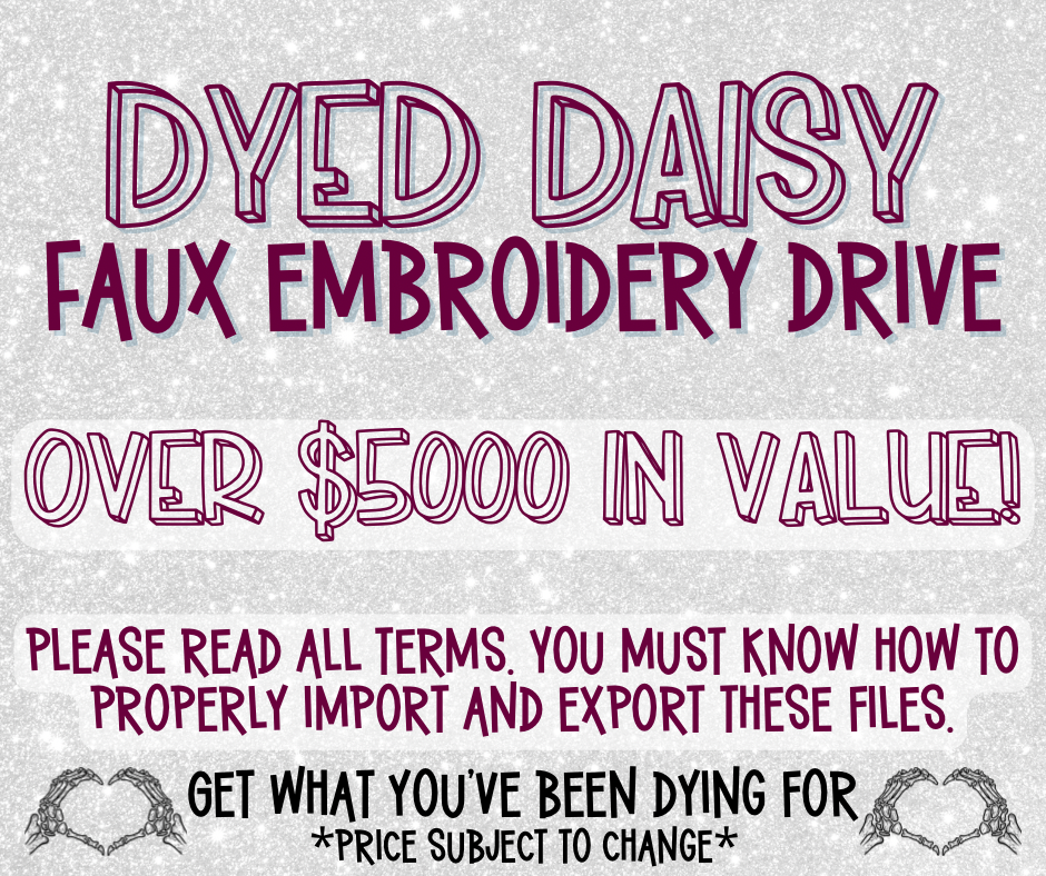 All Faux Embroidery Drive LICENSE NOW INCLUDED