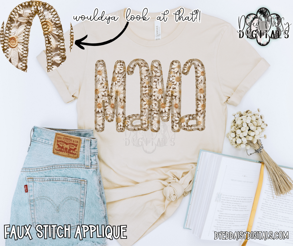 Vintage Stitched MAMA Digital Download