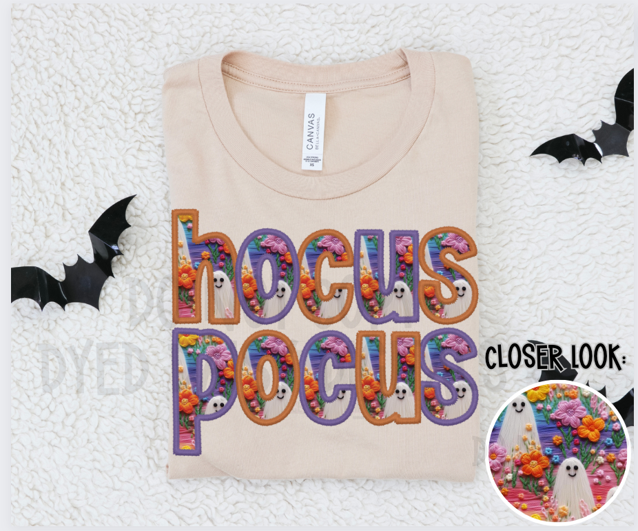 Cutesy Ghost - Hocus Pocus -  Faux Embroidery Digital Download