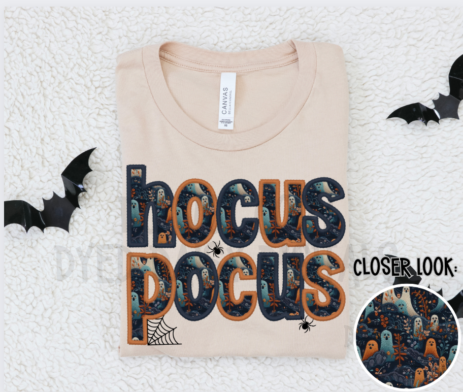 Dark Ghost - Hocus Pocus -  Faux Embroidery Digital Download