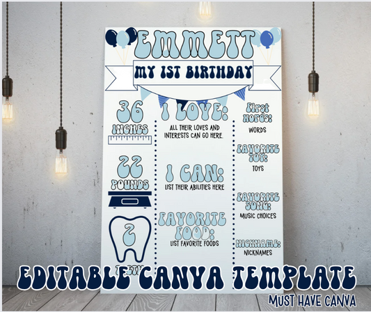 Birthday Party Poster - Canva Template