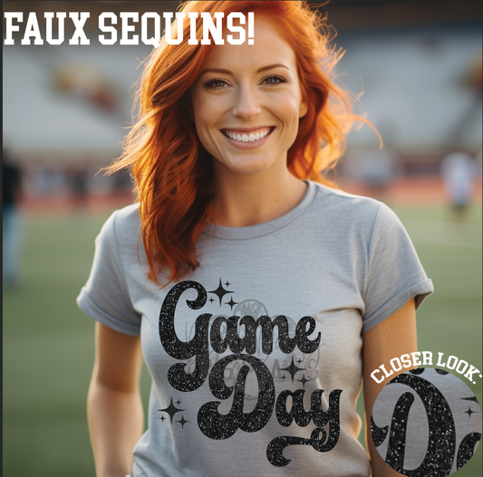 Game Day No Balls Faux Sequin Digital Download