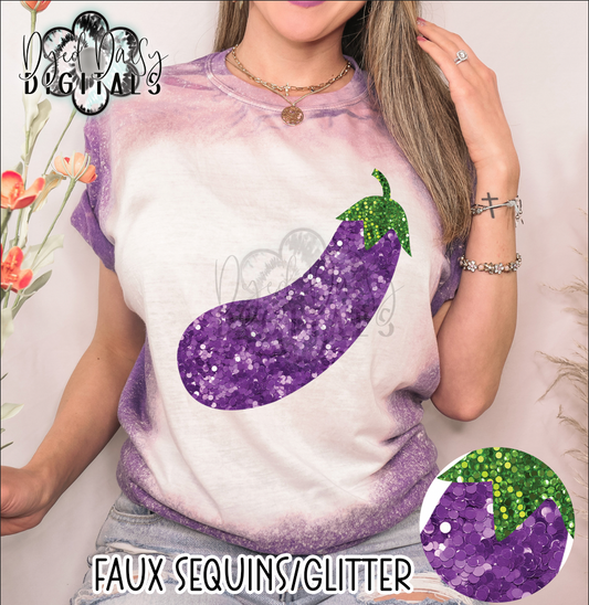 Eggplant Faux Sequin Digital Download