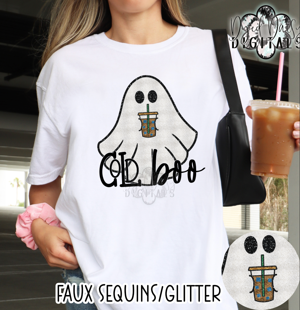 Cold Boo - Faux Sequin/Faux Glitter Digital Download