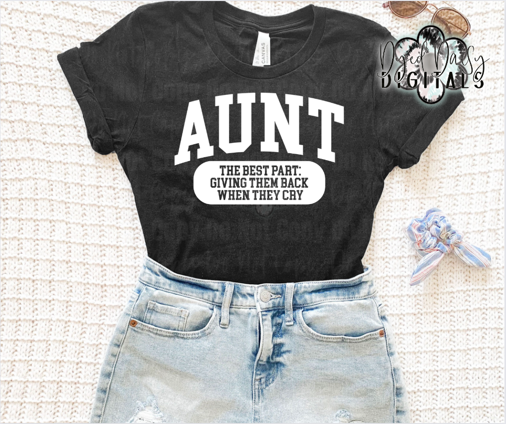 Aunt v1 Alumni Style - Both white and black included -  Digital Download