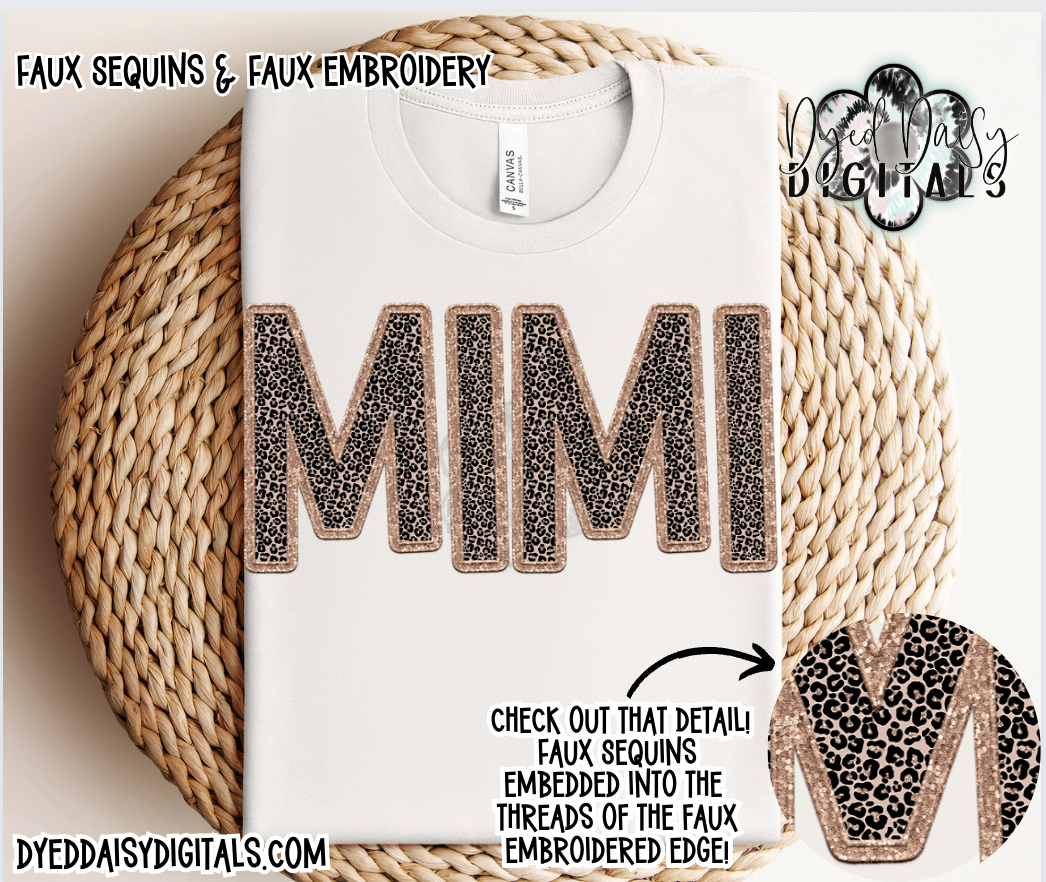 WidVibes Faux Embroidery & Faux Sequins MIMI -  Digital Download