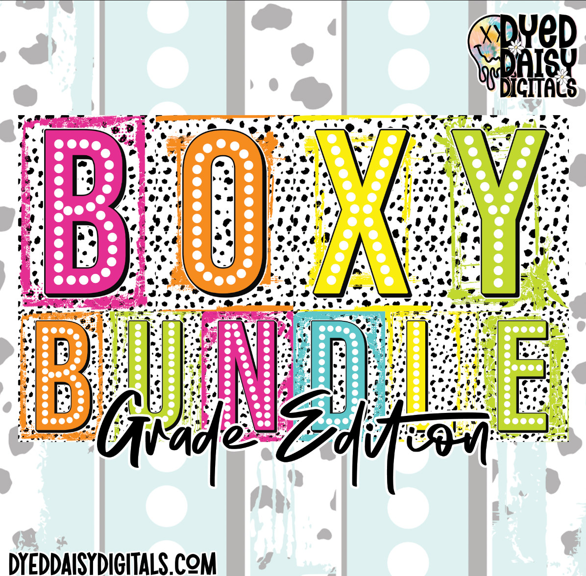 Boxy Neon GRADE BUNDLE  with Mock-Ups - Digital Download