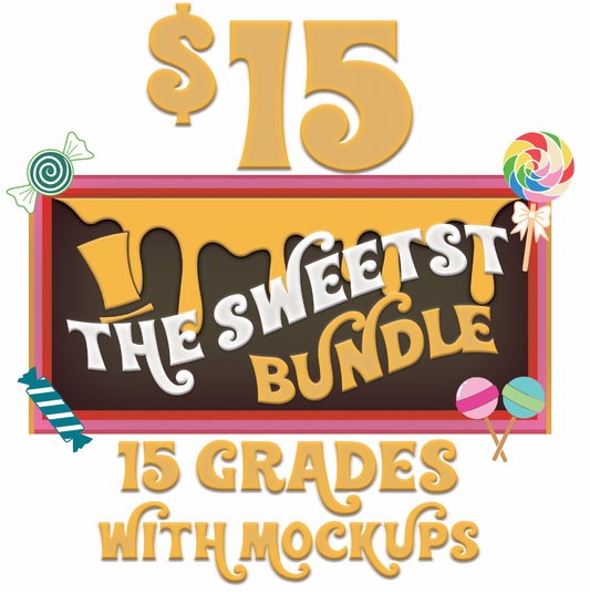 (Grade) is Sweet - The Sweetest - BUNDLE  with Mock-Ups - Digital Download