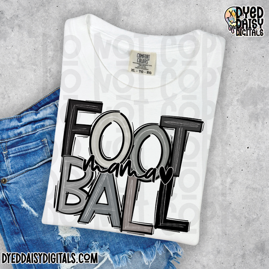 Grey Football Mama - Digital Download