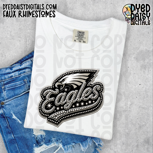 Mascot Eagles - Faux Rhinestone Digital Download