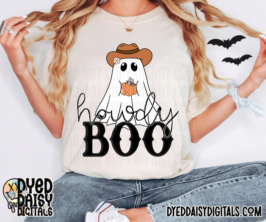 Howdy Boo Cowboy Ghost - Digital Download