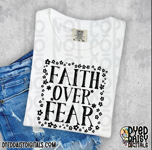 Faith over Fear Single Color - Digital Download