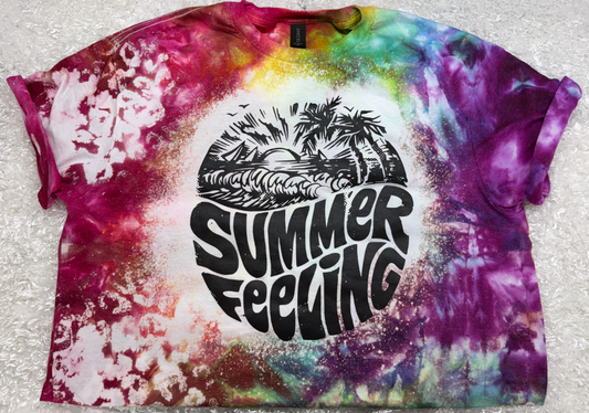 Summer Feeling - Dyed && Bleached Tee PREORDER