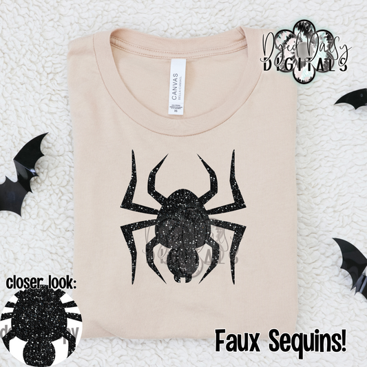 Faux Sequin Spider Digital Download