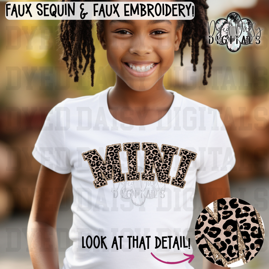 Sparkly Leopard Mini 2 Files Faux Sequins -   Digital Download