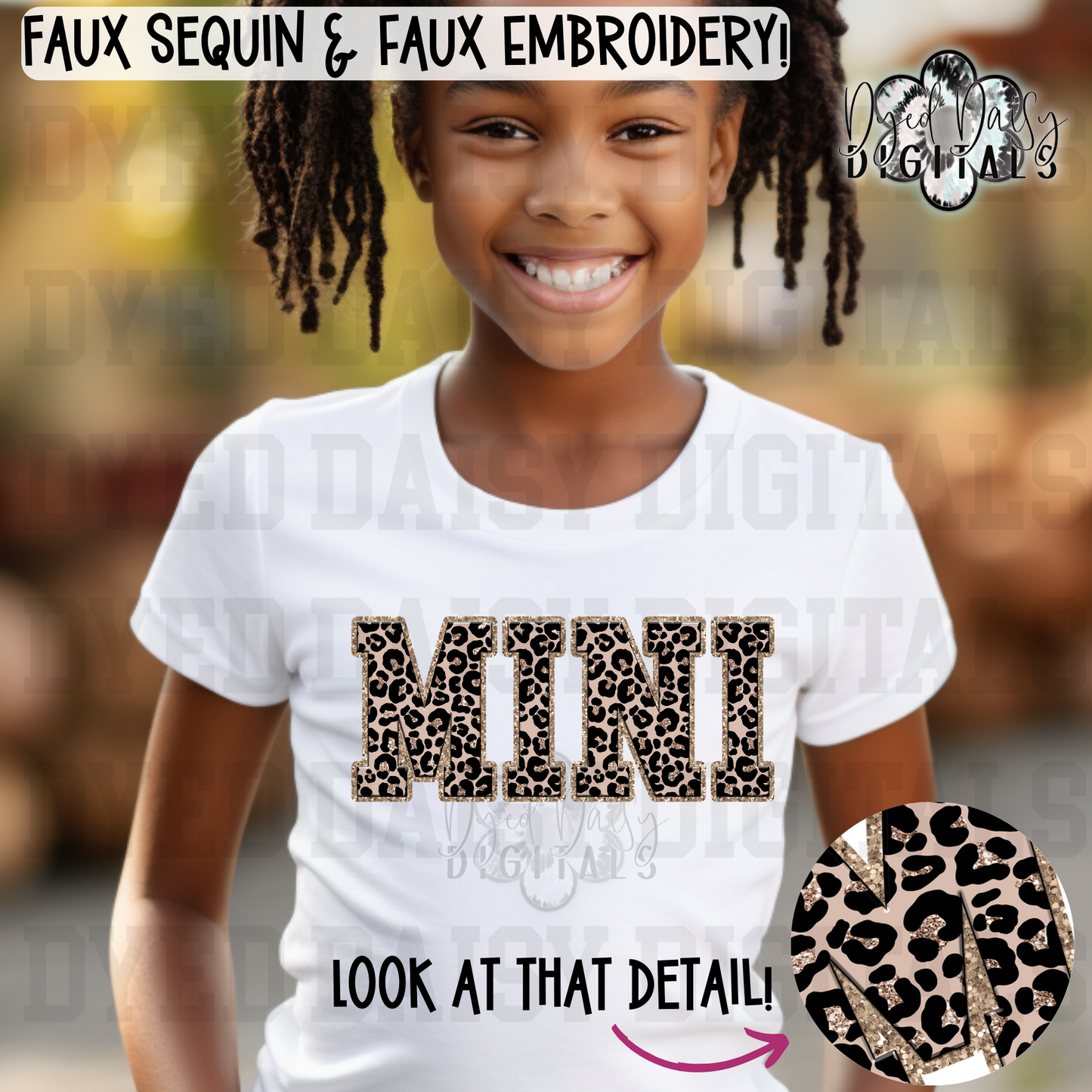 Sparkly Leopard Mini 2 Files Faux Sequins -   Digital Download