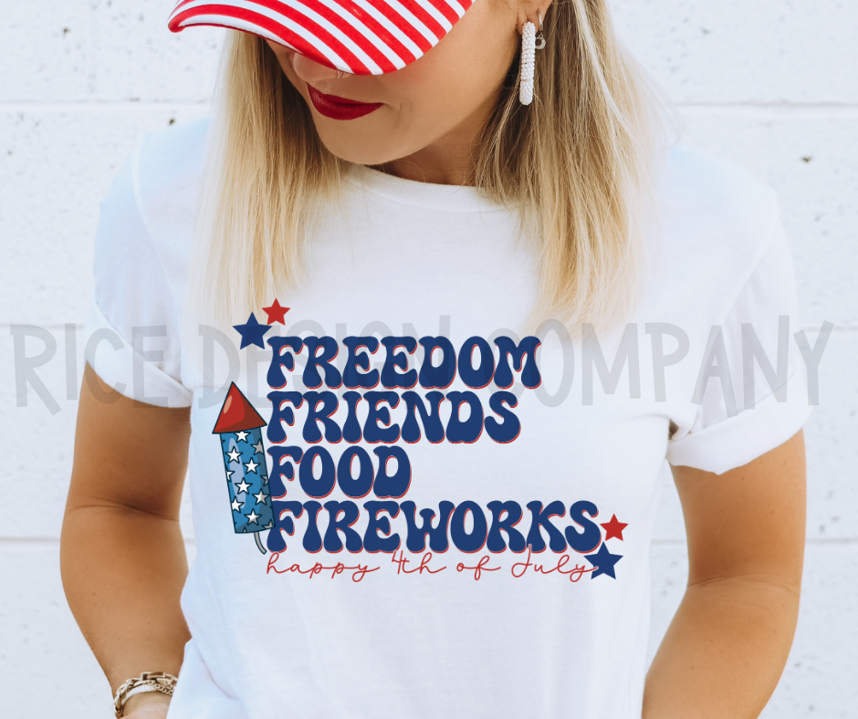 Freedom Friends Food Fireworks  -  Digital Download