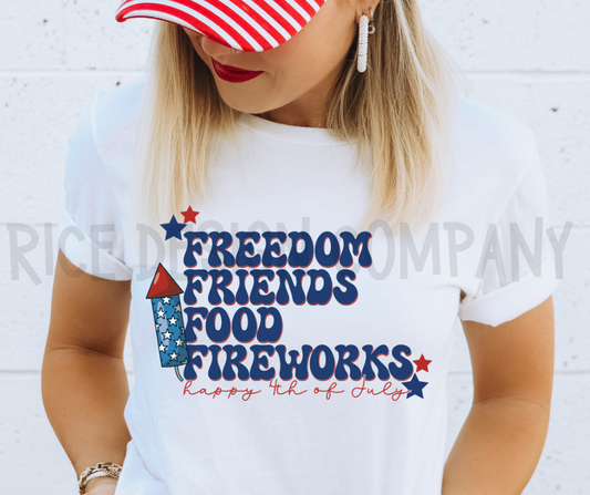 Freedom Friends Food Fireworks  -  Digital Download