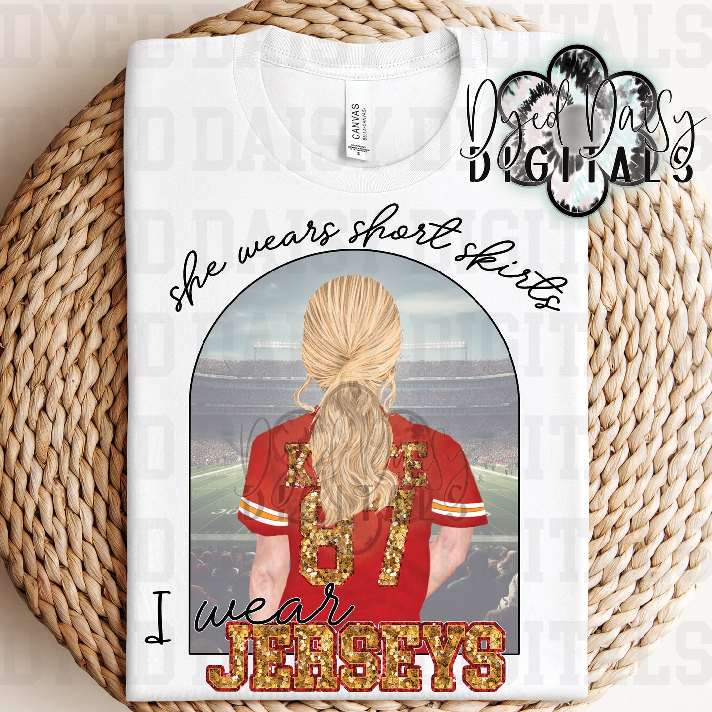 I Wear Jerseys - Faux Sequins - Digital Download