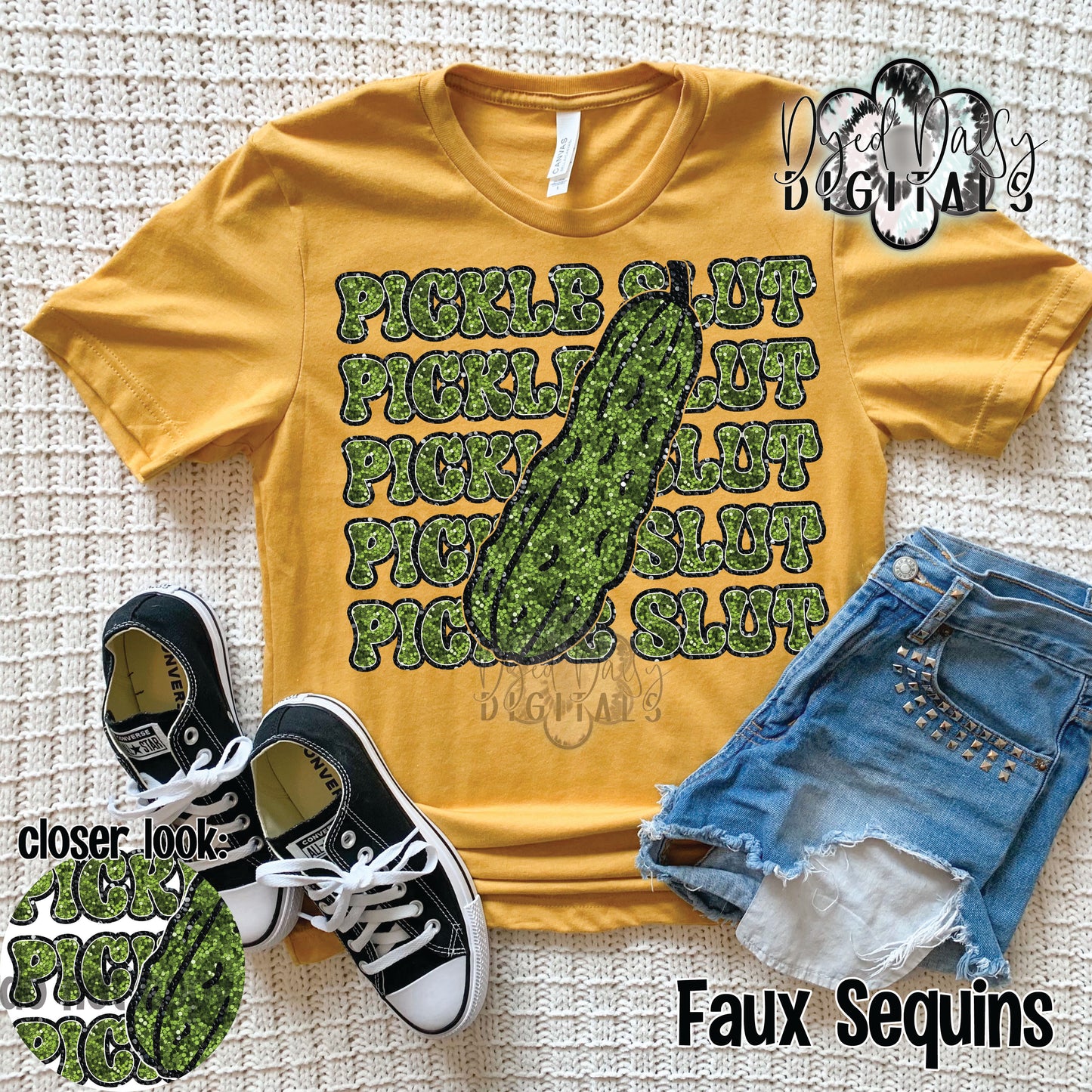 Pickle Rated R Faux Sequin Digital Download