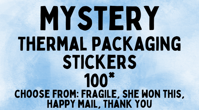 Mystery Thermal Packaging Stickers - 100 for $10